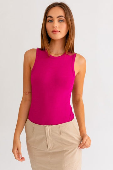 Wondering More Bodysuit- Magenta