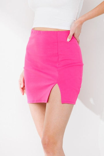 You Suit Me Mini Skirt- Fuchsia