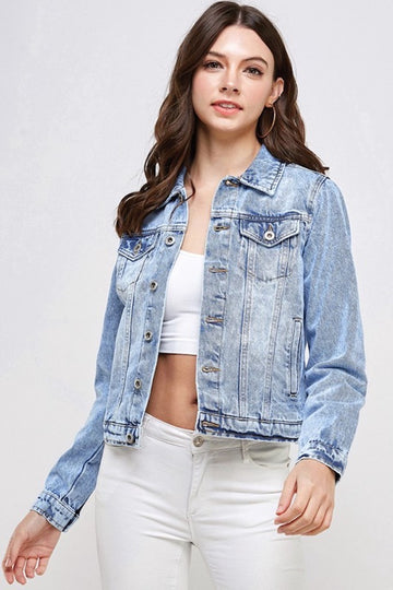 Next Up Denim Jacket- Light Wash
