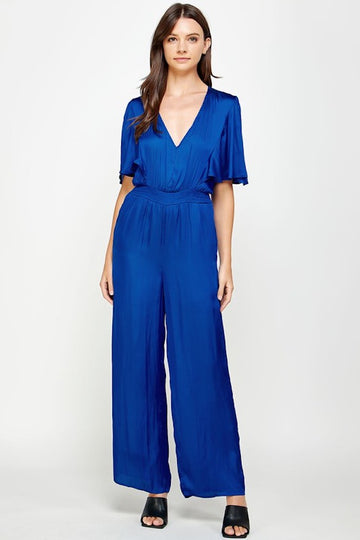 All Falls Down Jumpsuit- Blue