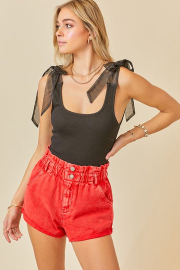 Live It Up Bodysuit- Black