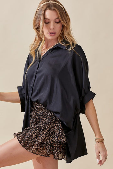 Midnight Rain Top- Black