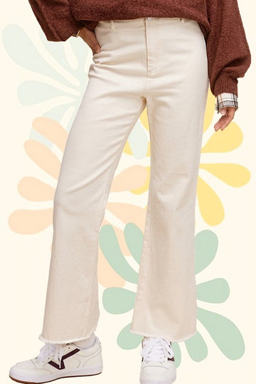 Don&#039;t Belong Wide Leg Pants - Cream