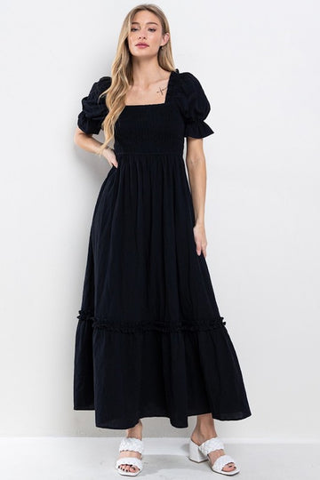 Dinner Date Maxi Dress- Black