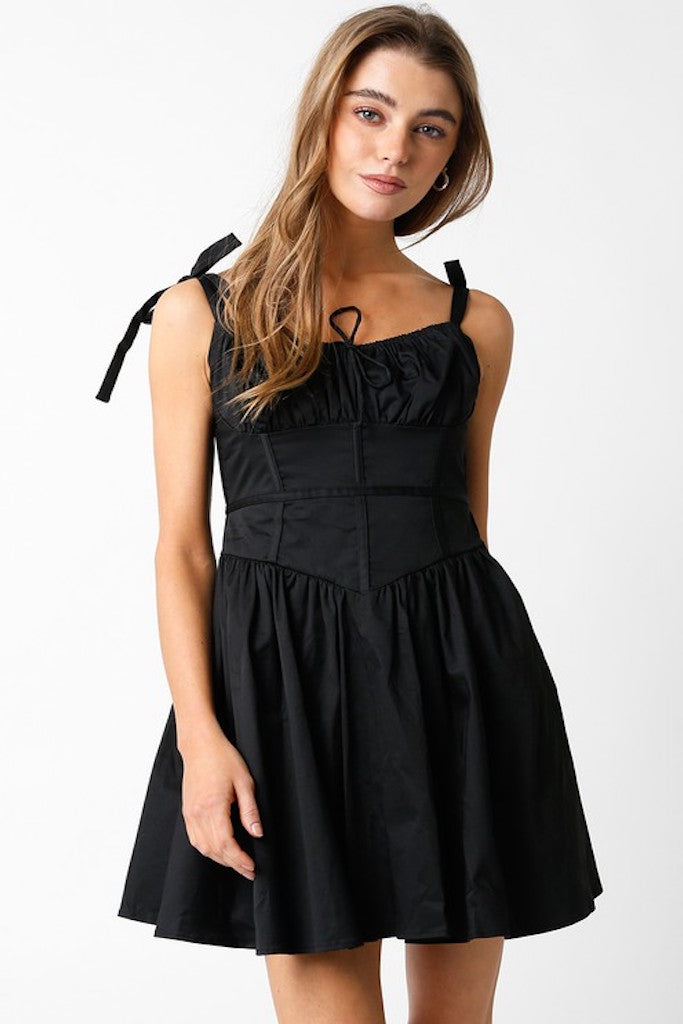 Nessa Mini Dress- Black