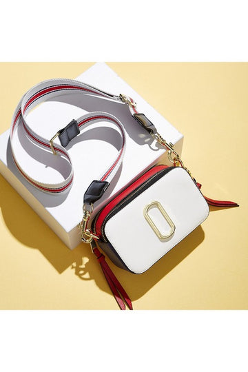 Fall For Me Crossbody Bag- Red/White