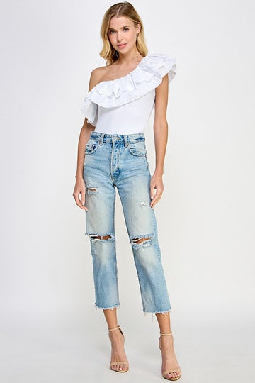 Working Hard Bodysuit- White
