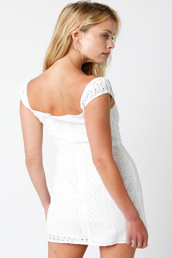 Deidra Mini Dress- White