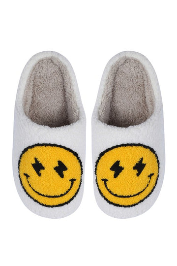 Shocked Me Slippers- White/Yellow