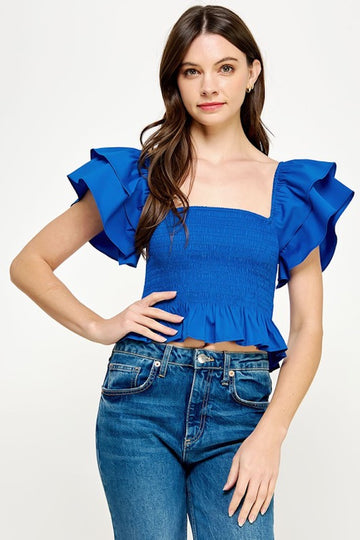 Just Feels Rights Top- Blue
