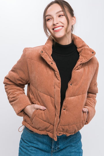 Georgina Puffer Jacket- Camel