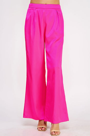 Bring Me Along Flare Pants- Hot Pink