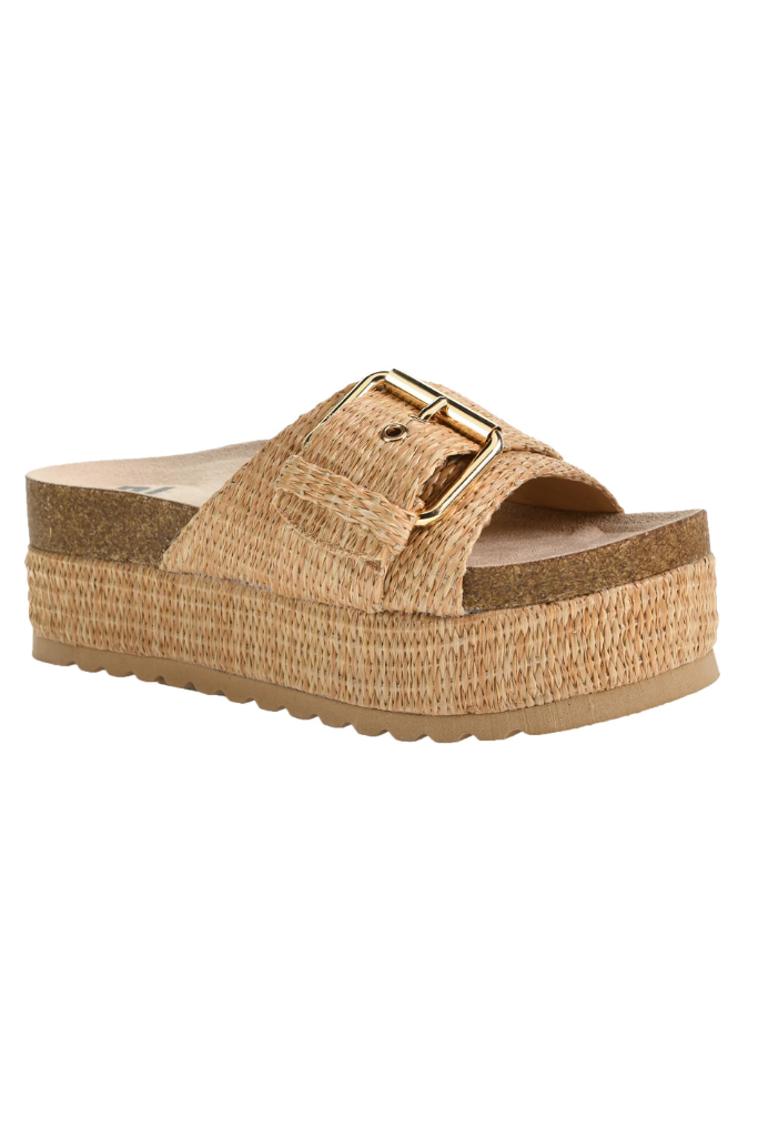 Dirty Laundry Palm Island Platform Sandal - Natural