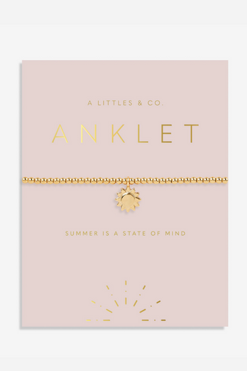 Anklet Gold Sun- Gold