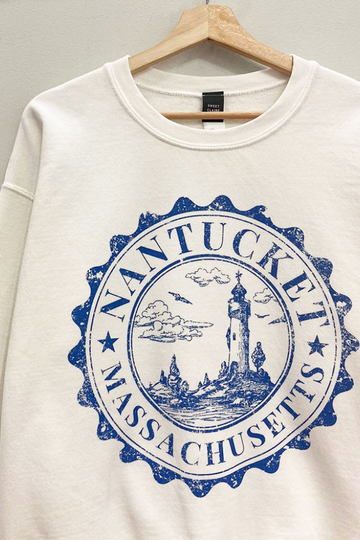 Nantucket graphic Sweatshirt - Cream