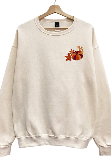 Pumpkin Patch Graphic Sweatshirt - Cream