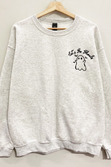 Let's Go Ghouls Sweatshirt - Ash Grey