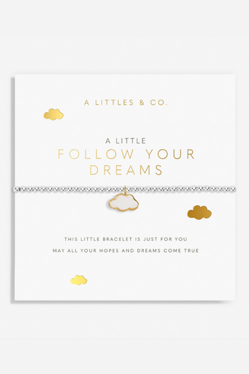 A Little 'Follow Your Dreams' Bracelet- Silver