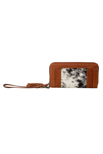 Myra Bag Westward Hair-on Hide Accent Wallet