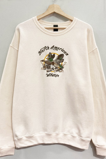 Wild And Free Sweatshirt - Cream