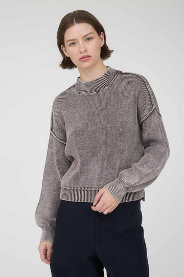 Start Again Knit Sweater - Dusty Purple