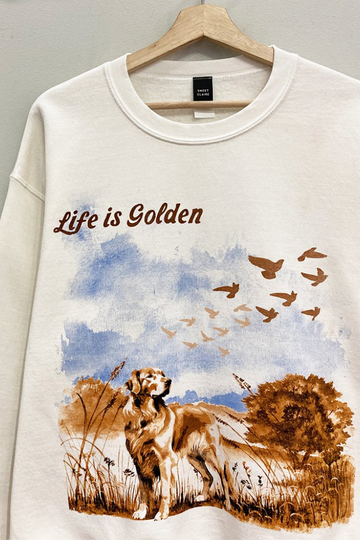 Life is Golden Sweatshirt - Cream