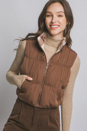 Fast Track Reversible Vest - Mocha