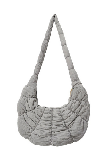 Ellis Puffer Crossbody Bag - Grey
