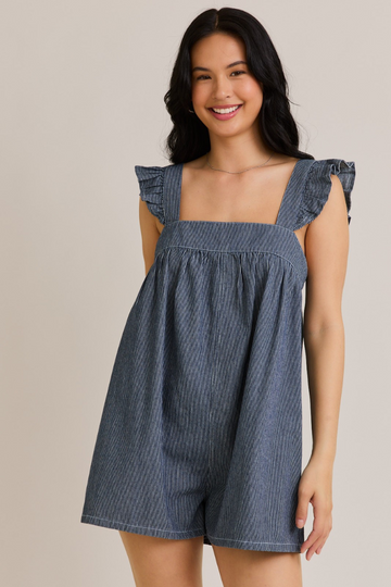 Wandering Ways Romper - Denim