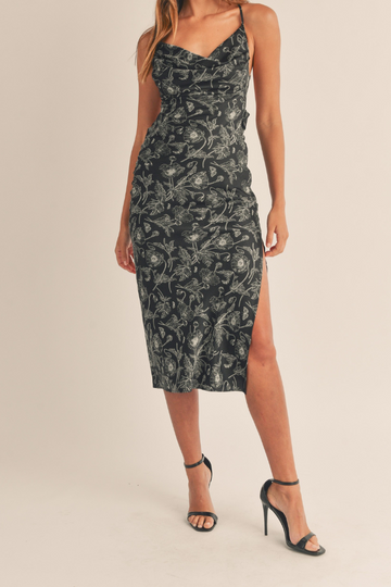 My Pleasure Midi Dress - Black