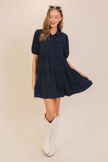 My Path Dress - Navy