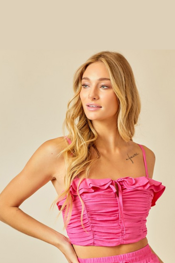Misunderstood Crop Top- Pink