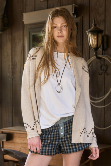 Barn Babe Cardigan - Beige