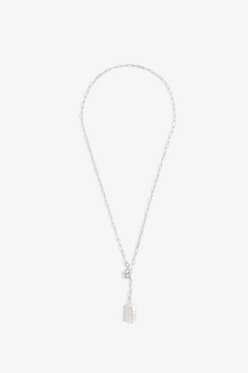 A Little Lumi Pearl Necklace - Silver