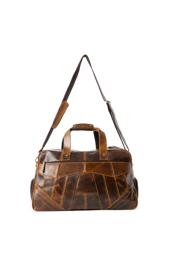 Myra Rawhide Leather Travel Bag - Rodeo Tan