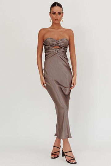 Little Grace Midi Dress - Charcoal