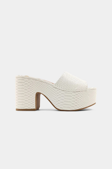 Giza Platform Sandal - Bone Snake