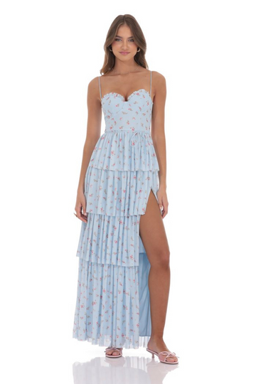 Lucy In The Sky Vayda Maxi Dress - Blue