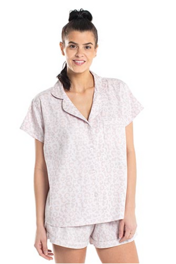 Stella Cotton Pajama Set- Leopard