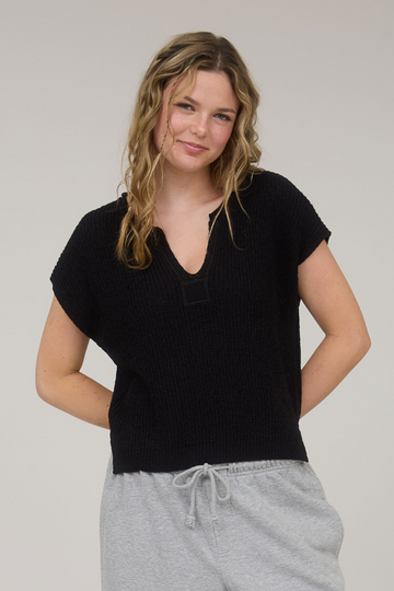 Hold Me Knit Top - Black