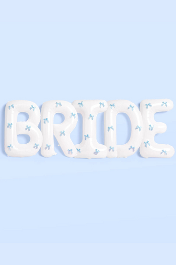 XL Bride Balloons - White/Blue