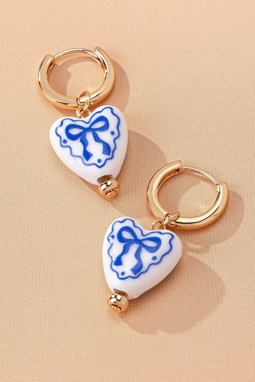 Untold Grace Earrings - Blue/Gold