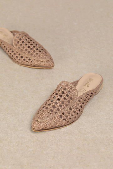 Jalissa Woven Mule - Nude