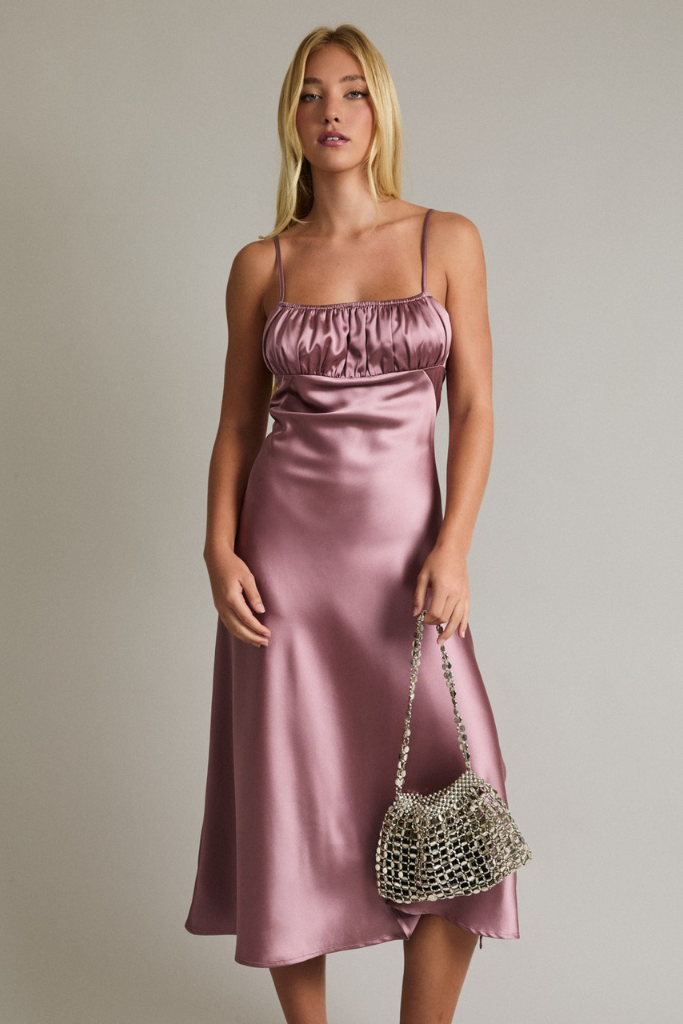 Love Finds You Midi Dress - Mauve