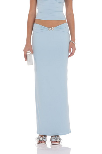 Flo Maxi Skirt - Light Blue
