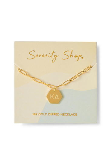 Sorority Paperclip Necklace - Kappa Delta