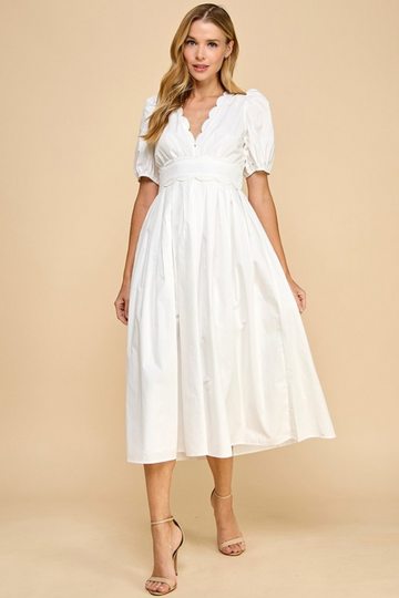 Beatrix Midi Dress - White