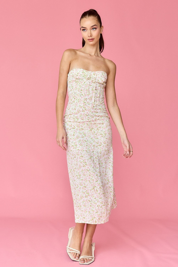 Over The Moon Midi Dress - Pink