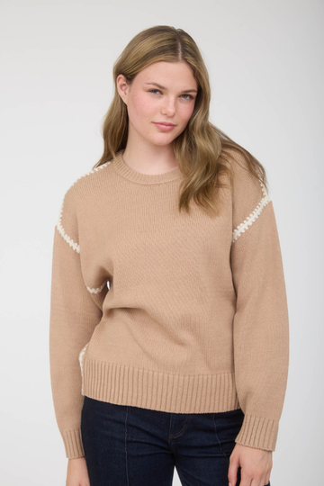 Cressida Knit Sweater - Beige