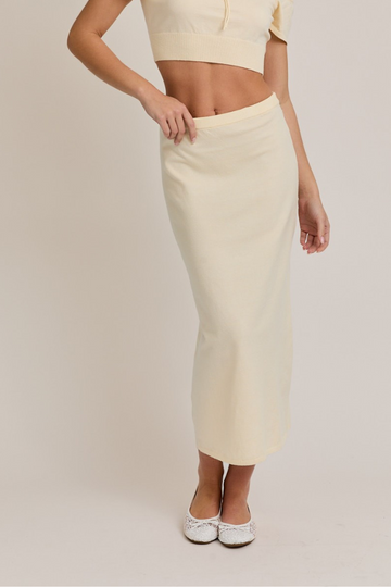 Yearning Love Maxi Skirt -Cream